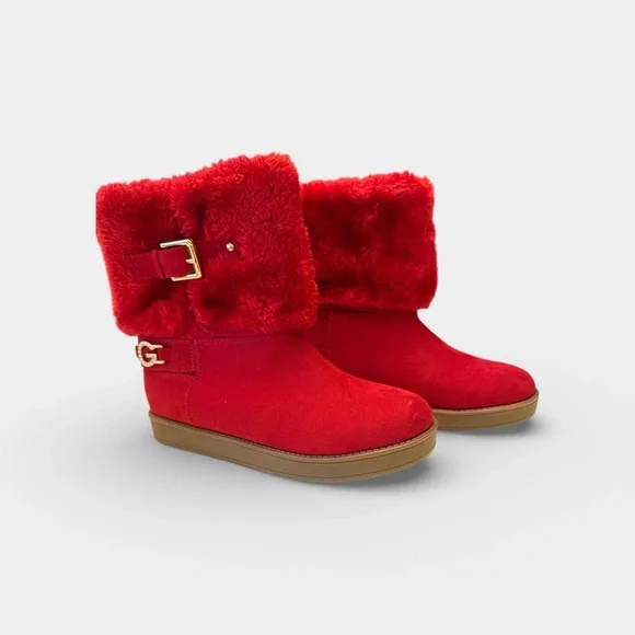 GBG Los Angeles Burgundy Ankle Booties - Picture 2 of 6